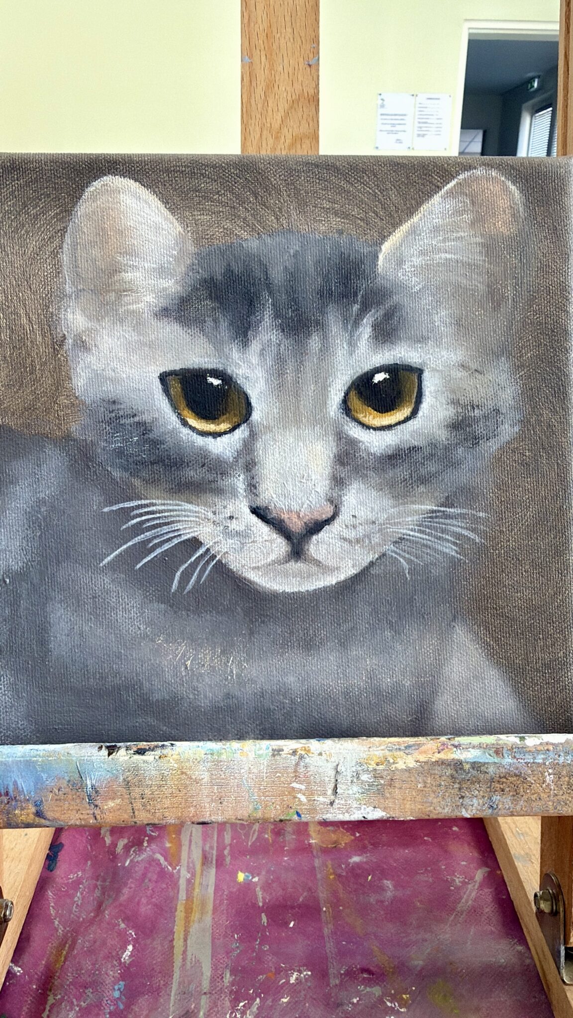 Peinture Réaliste sur Petit Carré